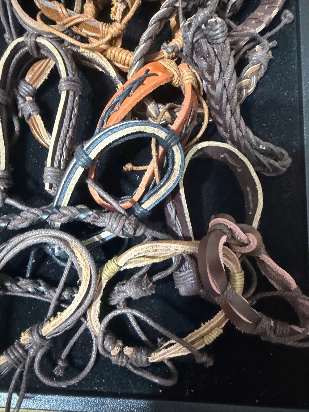 Handcrafted Brown Leather & Cord Men’s & Lady’s Bracelet☑️